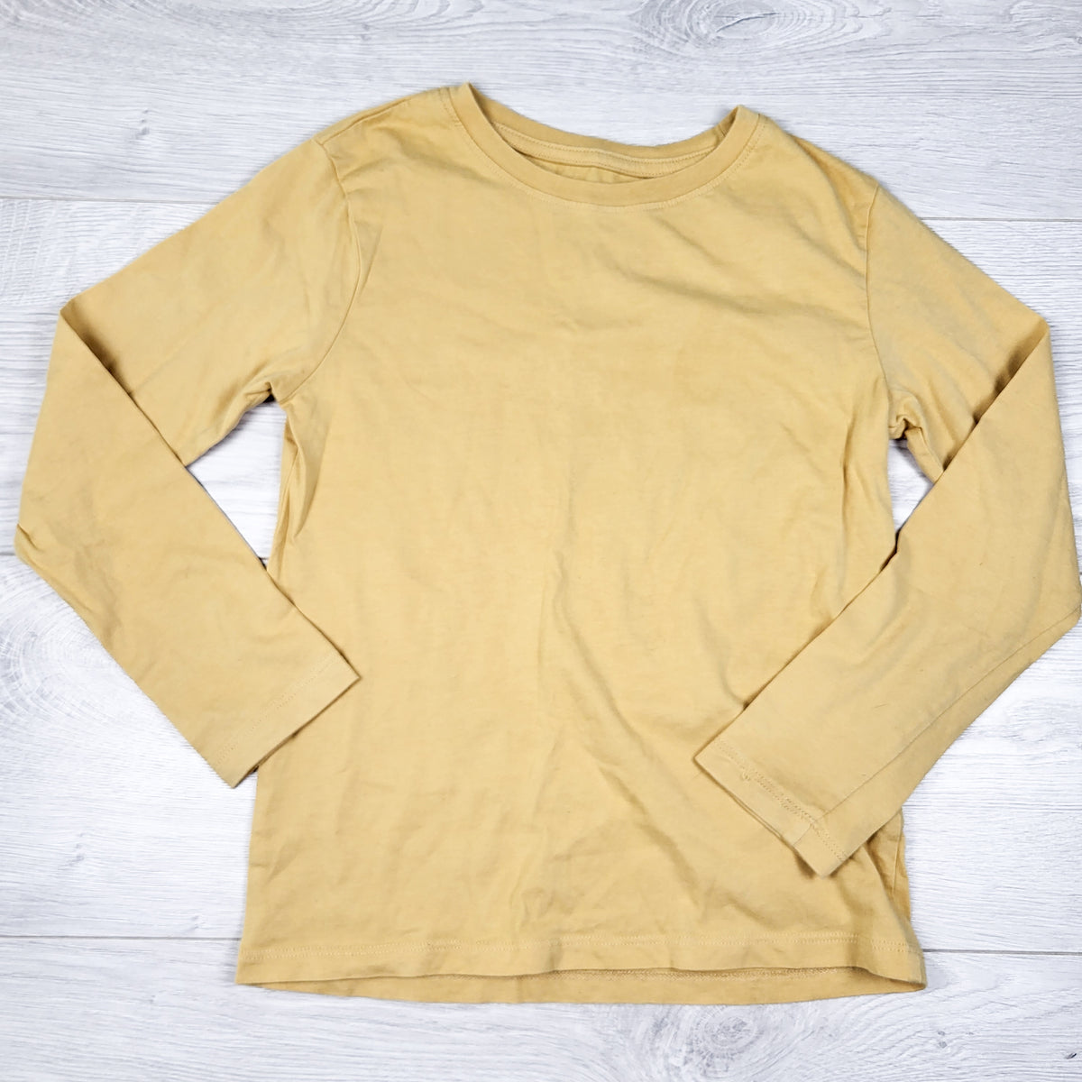 H and M yellow organic cotton long sleeve top - Size 6 to 8 Years