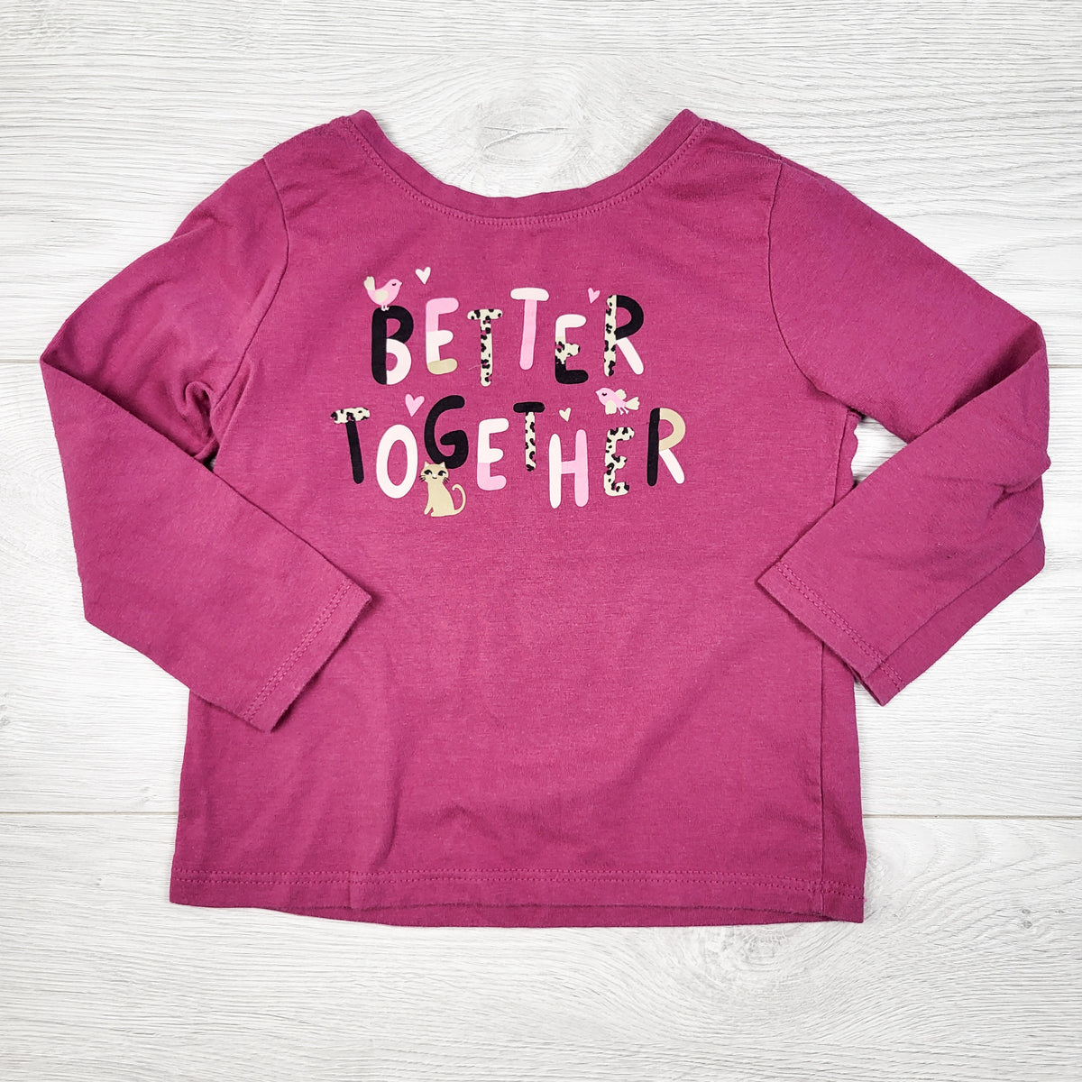 Garanimals pink "Better Together" long sleeve top - Size 2T
