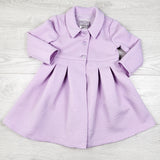 Iris and Ivy purple textured dress coat - Size 24 months