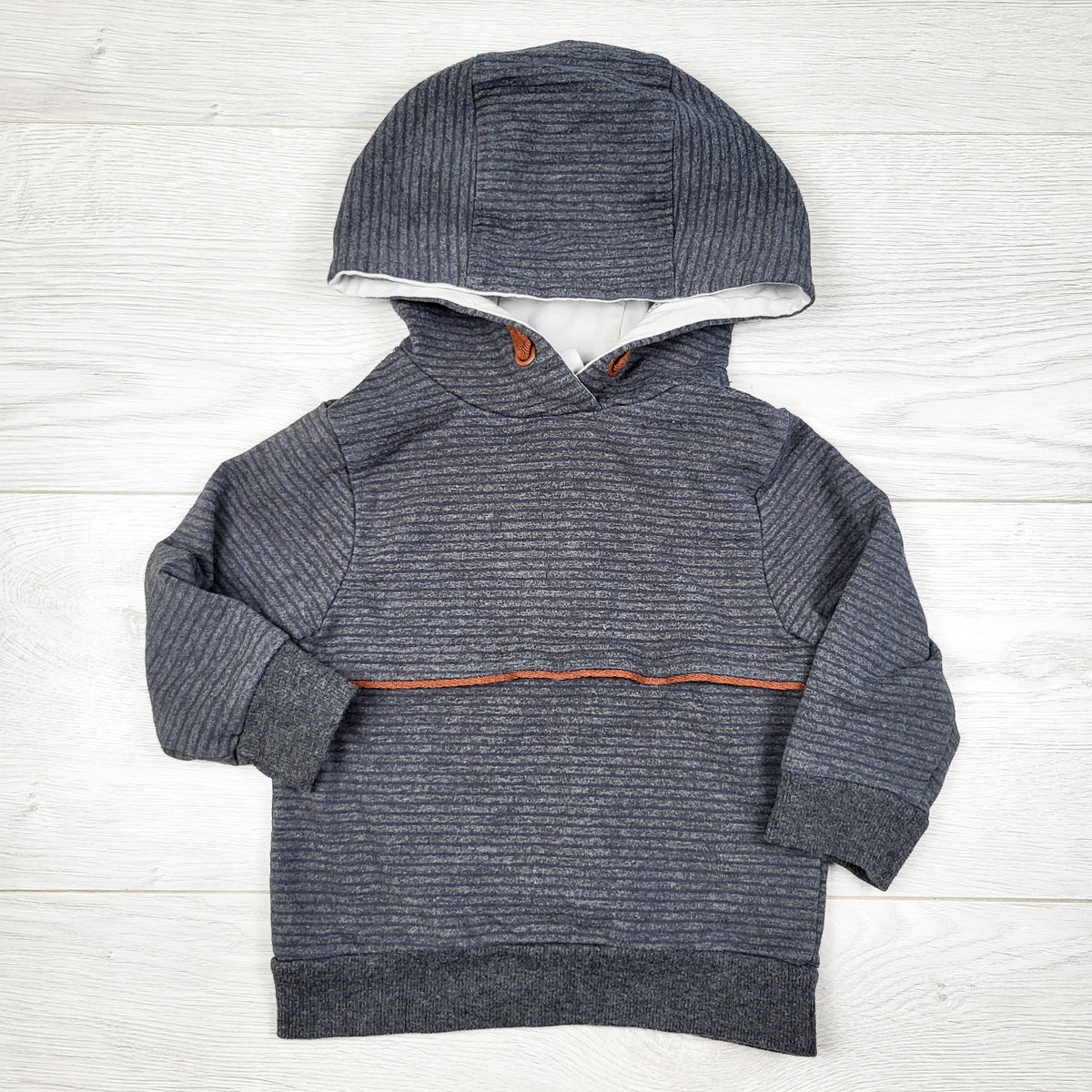 Tommy Bahama grey striped pullover hoodie - Size 12 months