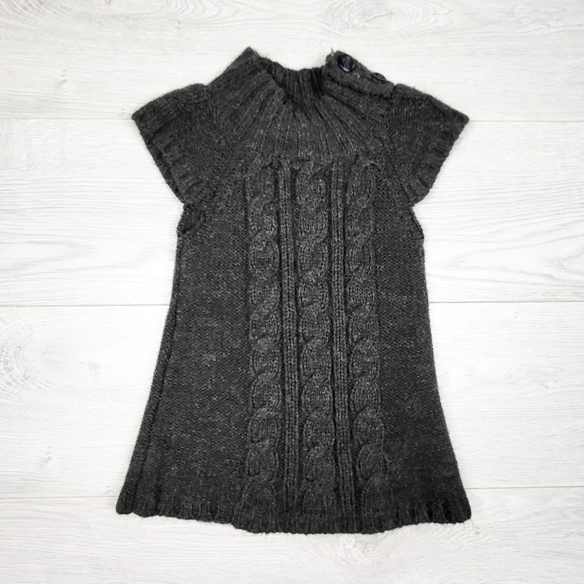 Joe dark grey cable knit sweater dress - Size 4T
