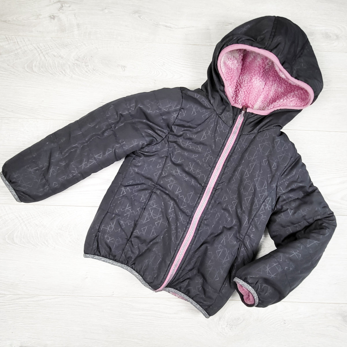 Just Kidding grey shera lined jacket - Size 5T