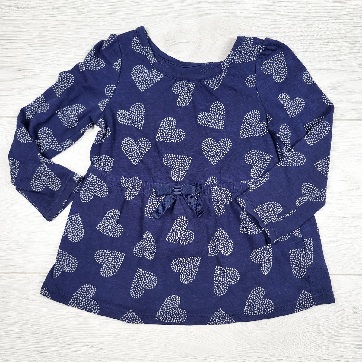 Cat and Jack navy heart print dress - Size 18 months