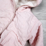 Liv and Lottie pink fleece lined quilted jacket - Size 18 months - AS IS