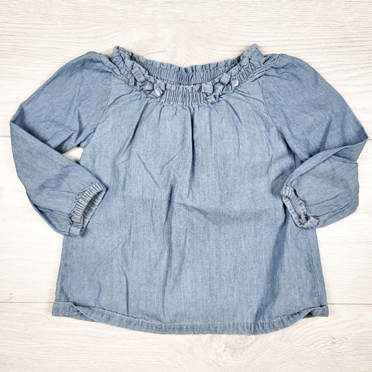 Carters denim look blouse - Size 12 months