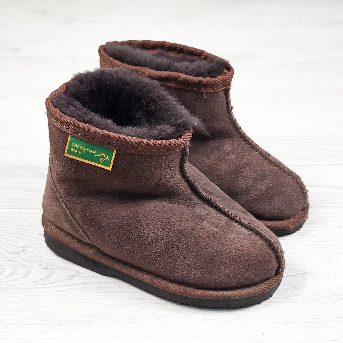 Merino Craft UGG chocolate brown sheepskin boots - measure as a size 7