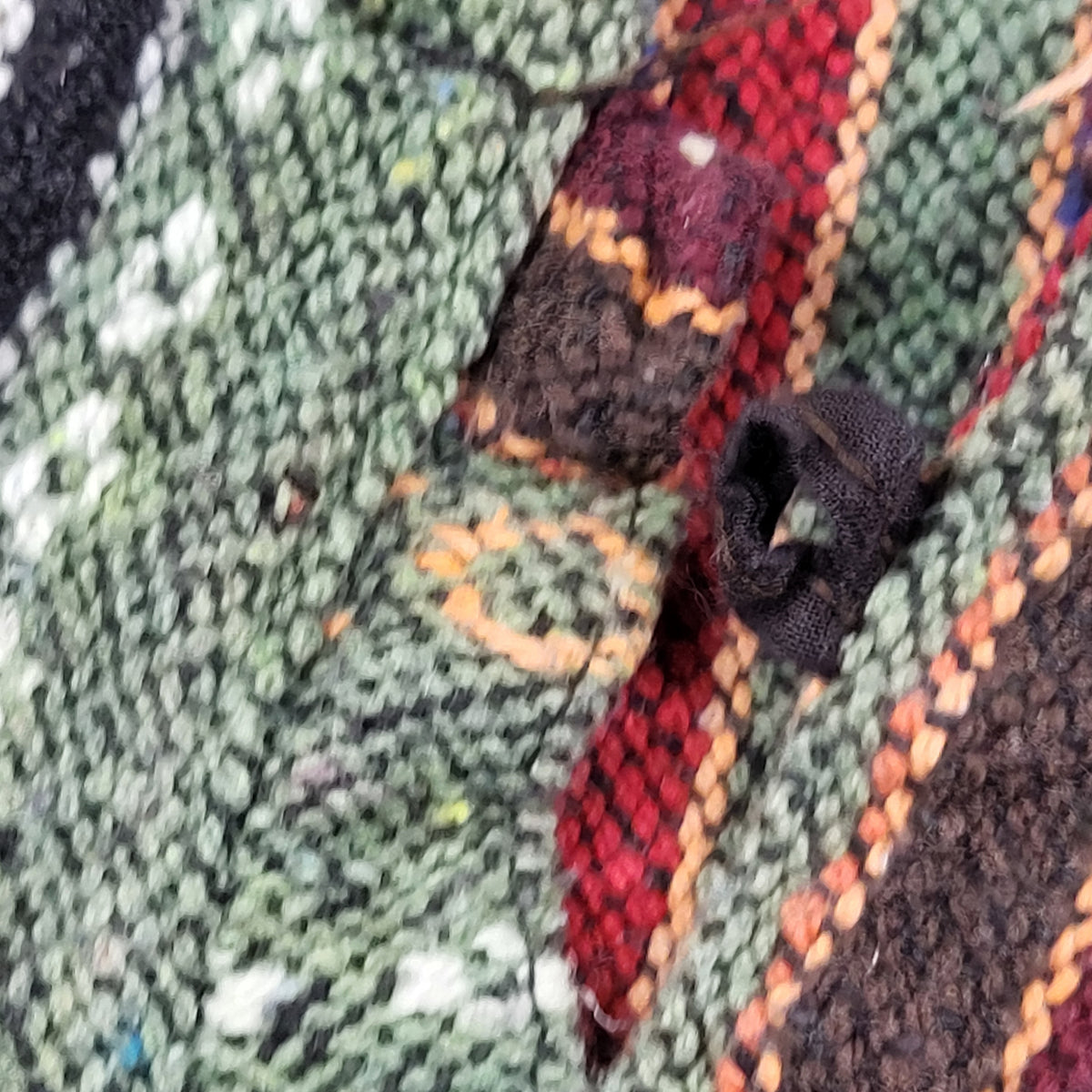 Baja style poncho - size medium (5Tish) - AS IS