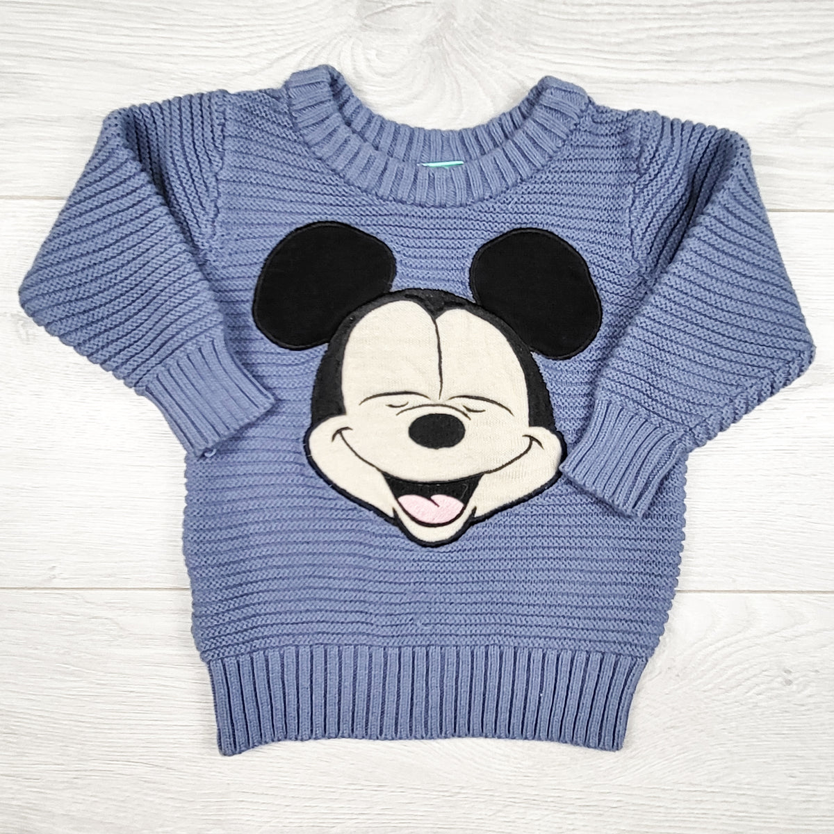 Disney Baby blue Mickey Mouse sweater - Size 12 months