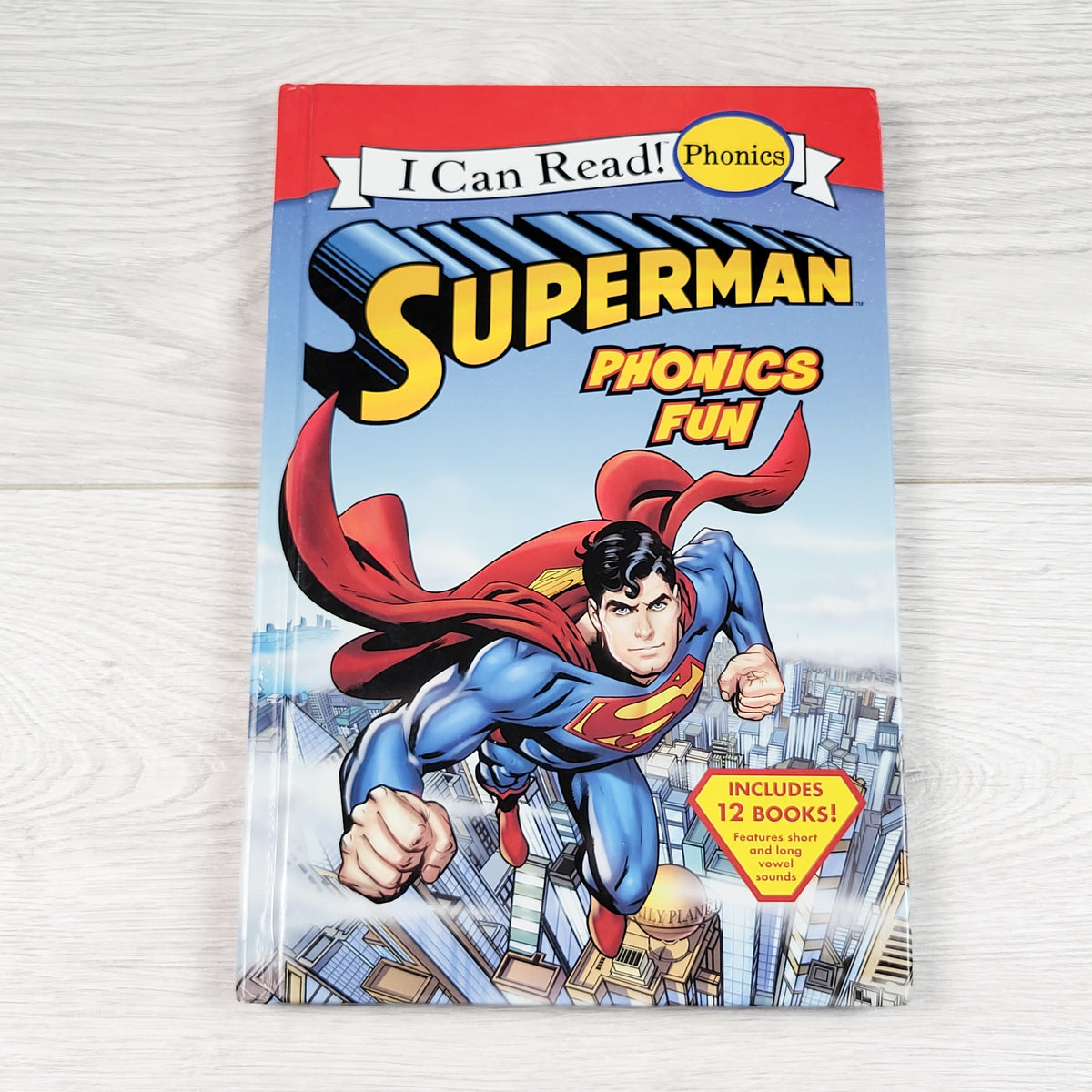 Superman Phonics Fun - hardcover book with 12 books inside (sorry, no shipping)