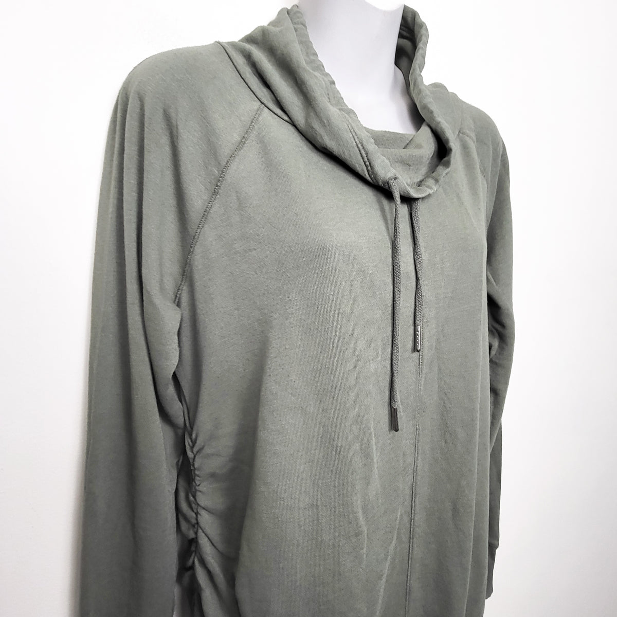 Liz Lange Maternity green cowl neck maternity top - Size Medium