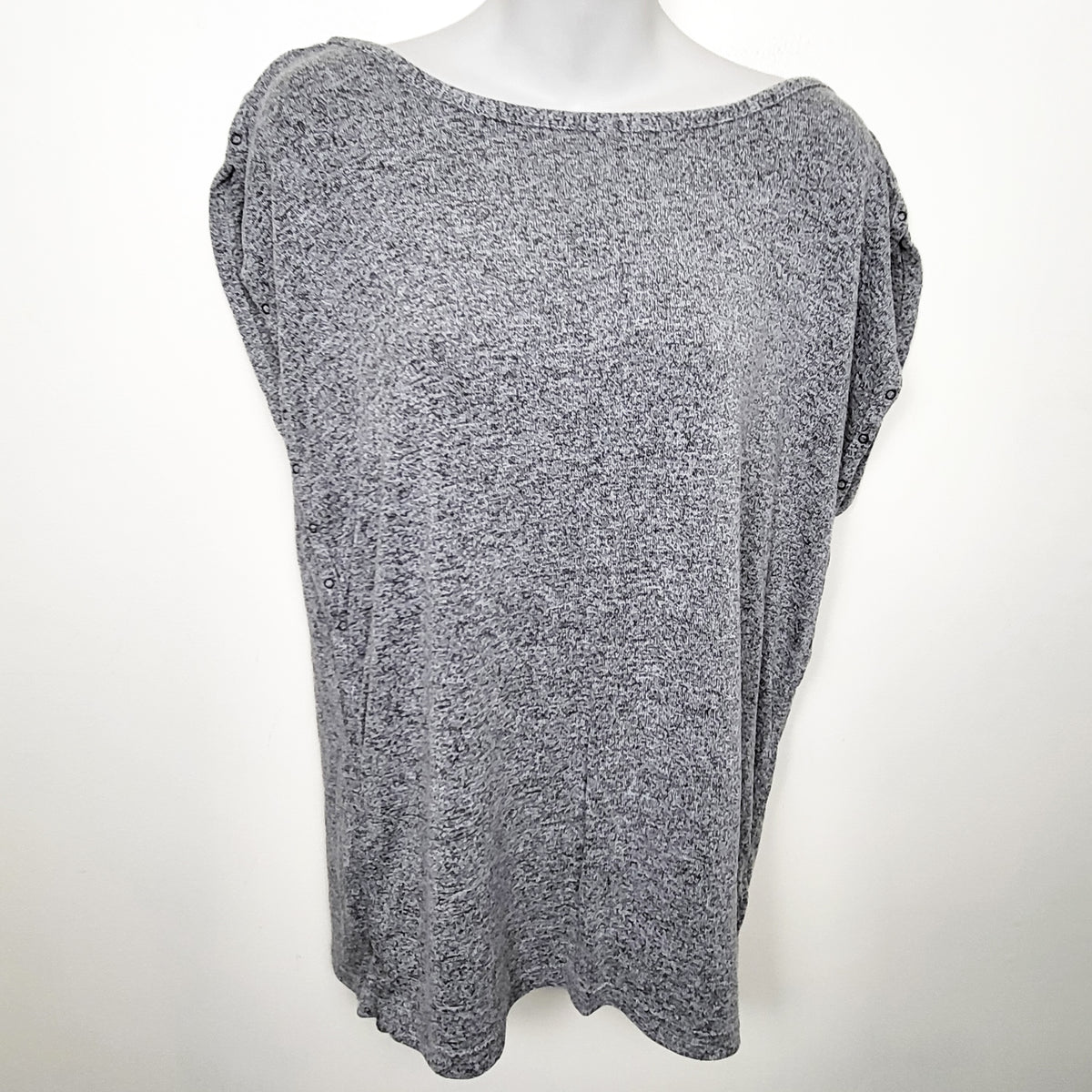 Thyme Maternity grey knit nursing top - Size medium