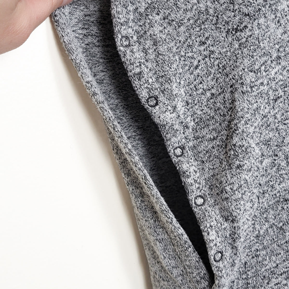 Thyme Maternity grey knit nursing top - Size medium