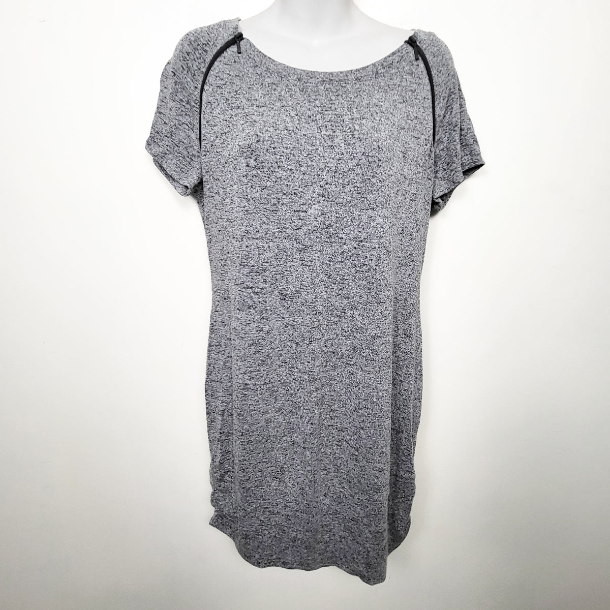 Thyme Maternity grey knit zippered nursing dress / tunic - multiple sizes