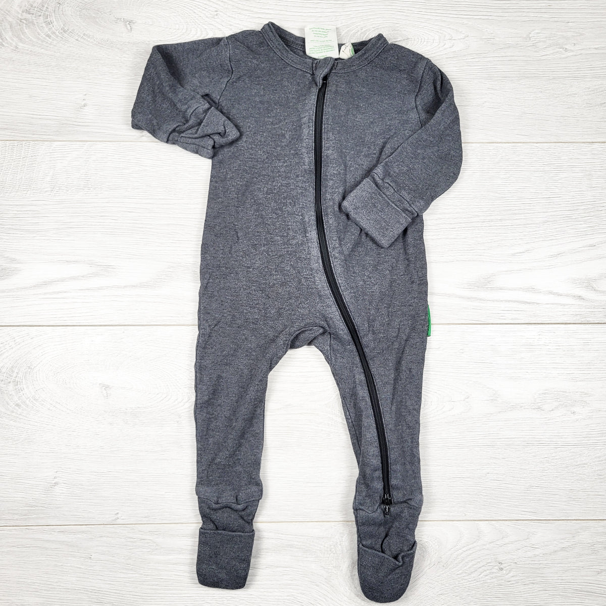 Parade Organics grey zip up romper - Size 3 to 6 months