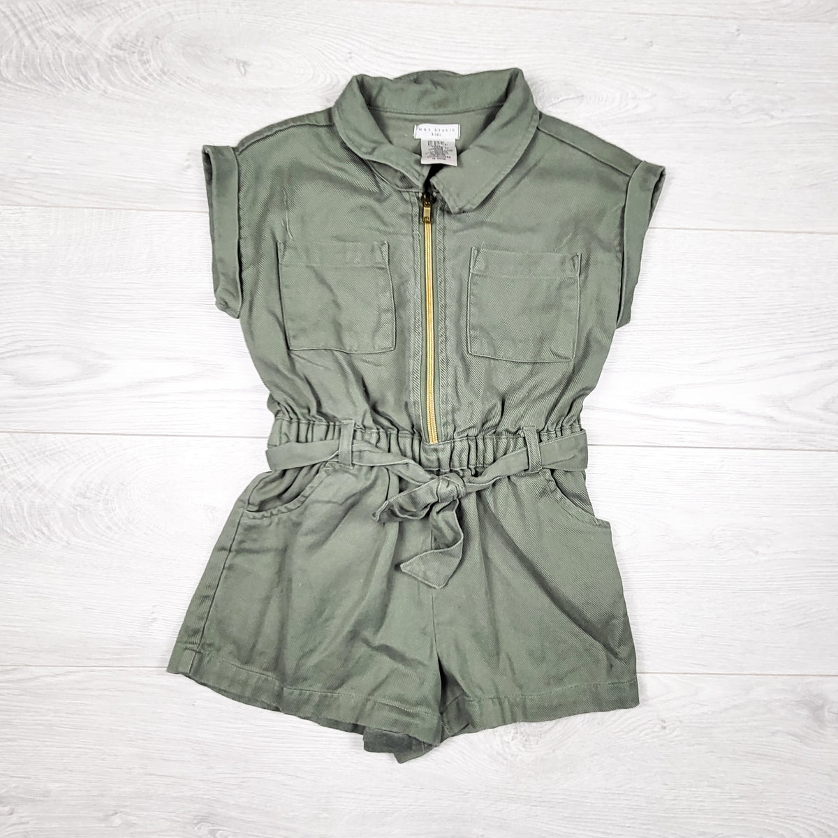 Max Studio Kids green romper - Size 5/6