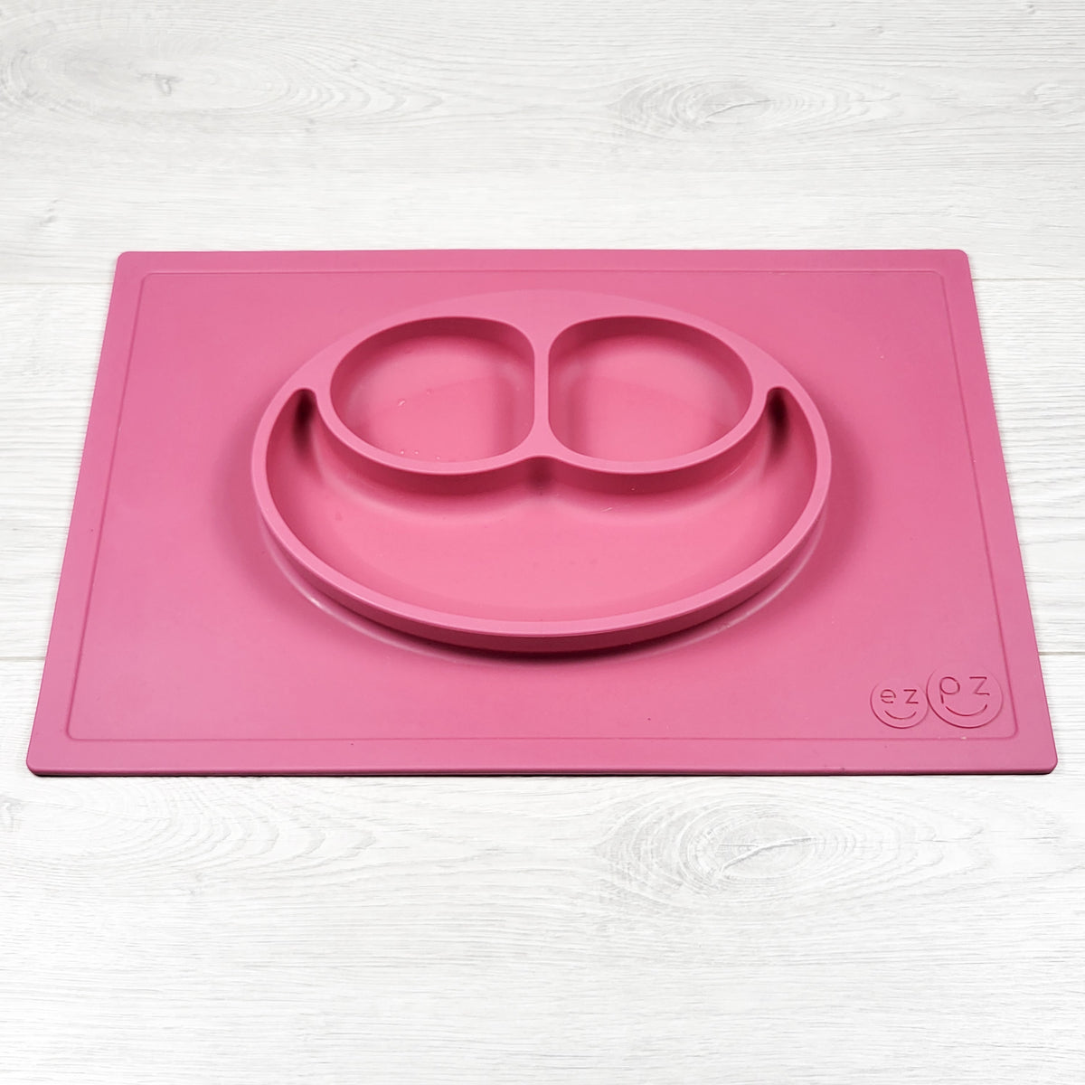 ezpz Pink Happy Mat Silicone Suction Plate