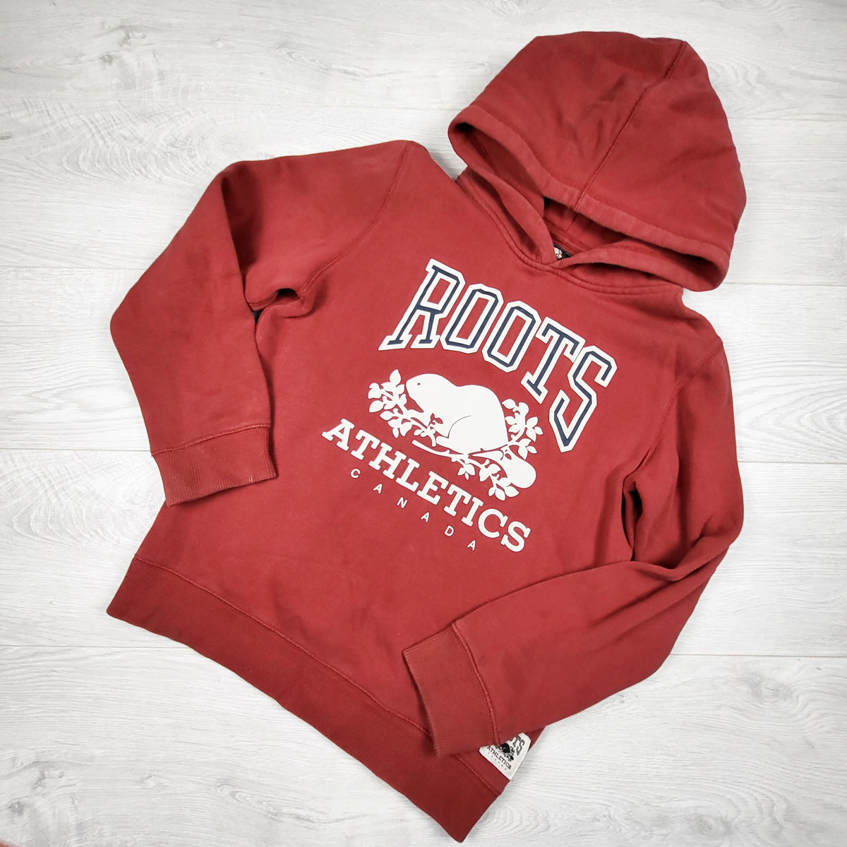 Roots Canada red pullover hoodie - Size XL (11 to 12 Years)