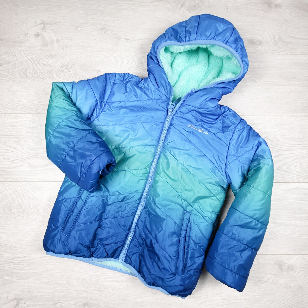 Eddie Bauer ombre reversible puffer jacket - Size 7/8