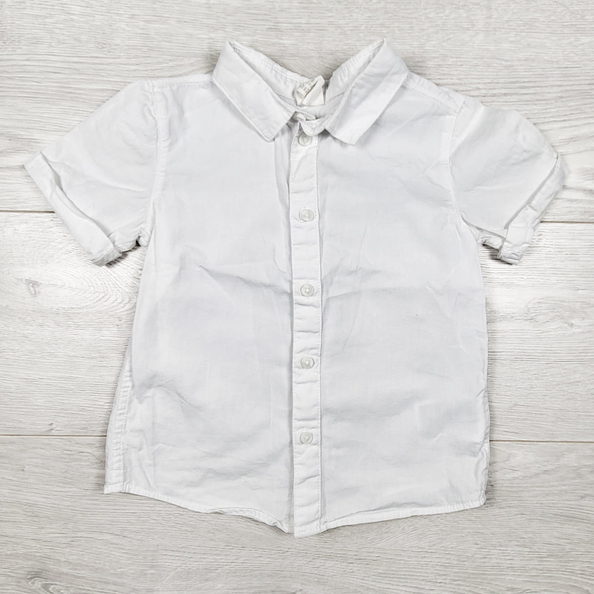 H and M white button down shirt - Size 12 to 18 months