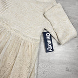 NEW - Carters beige and gold sparkle dress. Size 2T