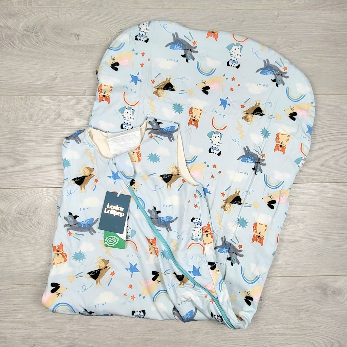 NEW - Loulou Lollipop 1.0 TOG Dog Print Tencel Sleep Sack - Multiple sizes