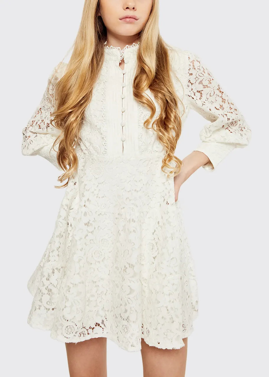 Bardot Junior white lace dress. Size 7 - retails for close to $200