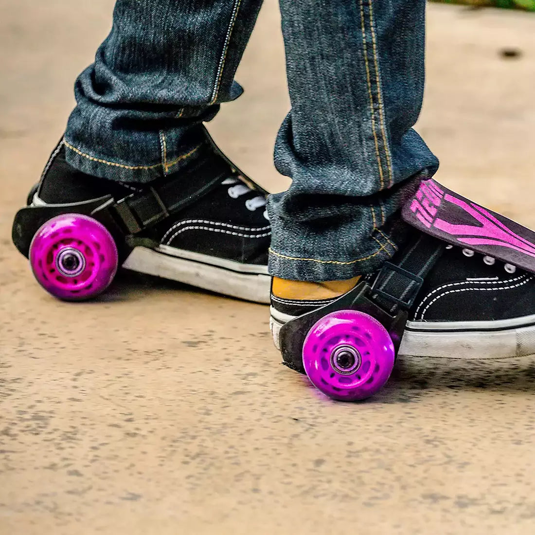 Yvolution Neon Street Rollers clip-on heel skates. Adjust to any shoe size (sorry, no shipping)