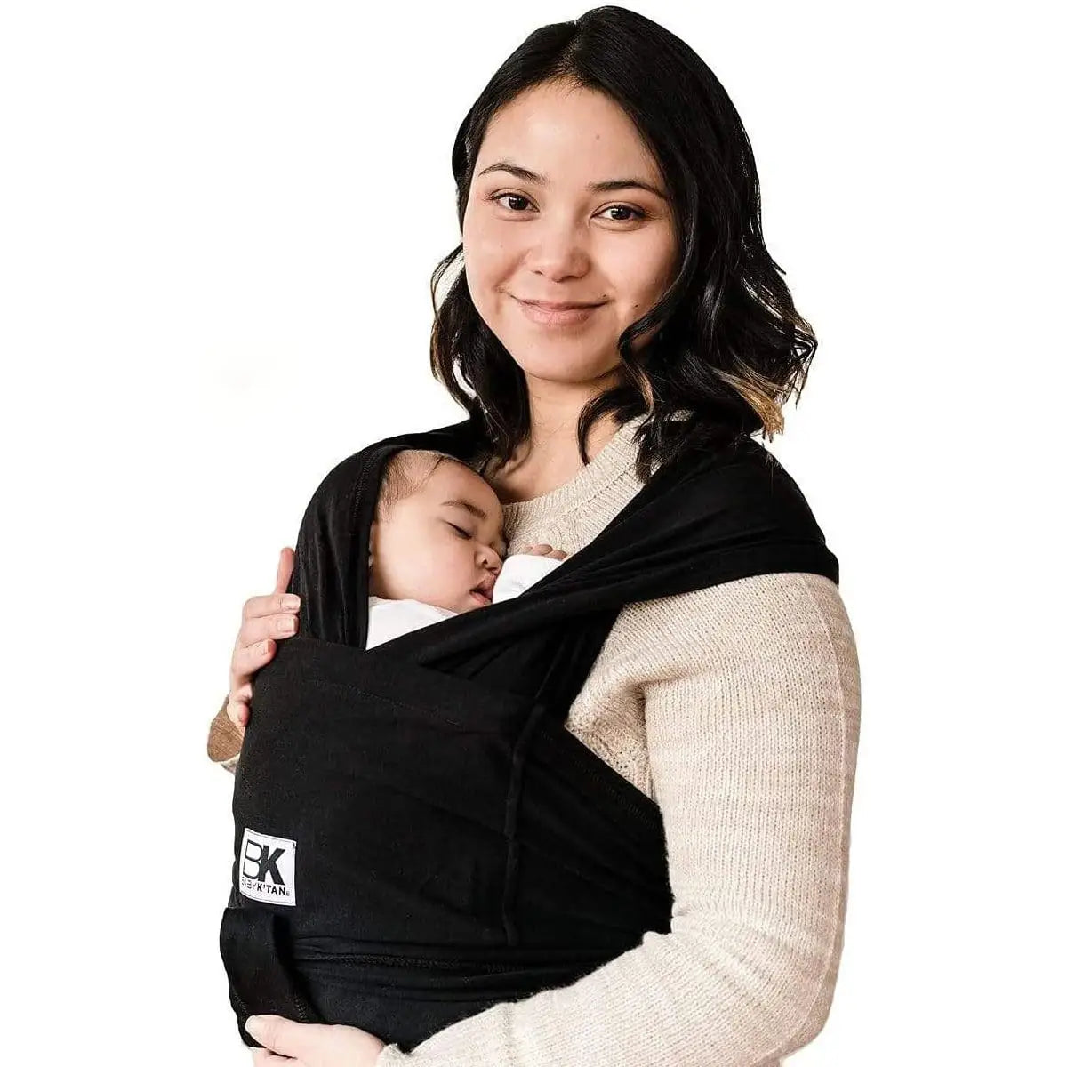 Baby K'tan black baby carrier. Size XS (2-4 t-shirt size)