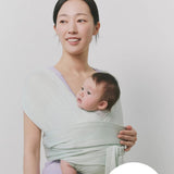 Konny Baby Carrier FLEX Original in charcoal colour with head support.  Size XS to XL