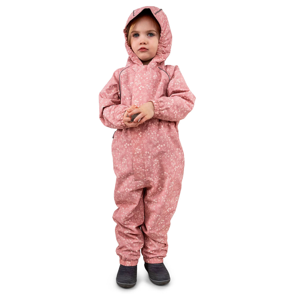 NEW (Boutique Item) Jan and Jul Puddle-Dry Waterproof One Piece Rain Suit / Play Suit in Prairie Flowers