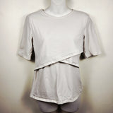 H and M cream colured nursing top. Size Medium