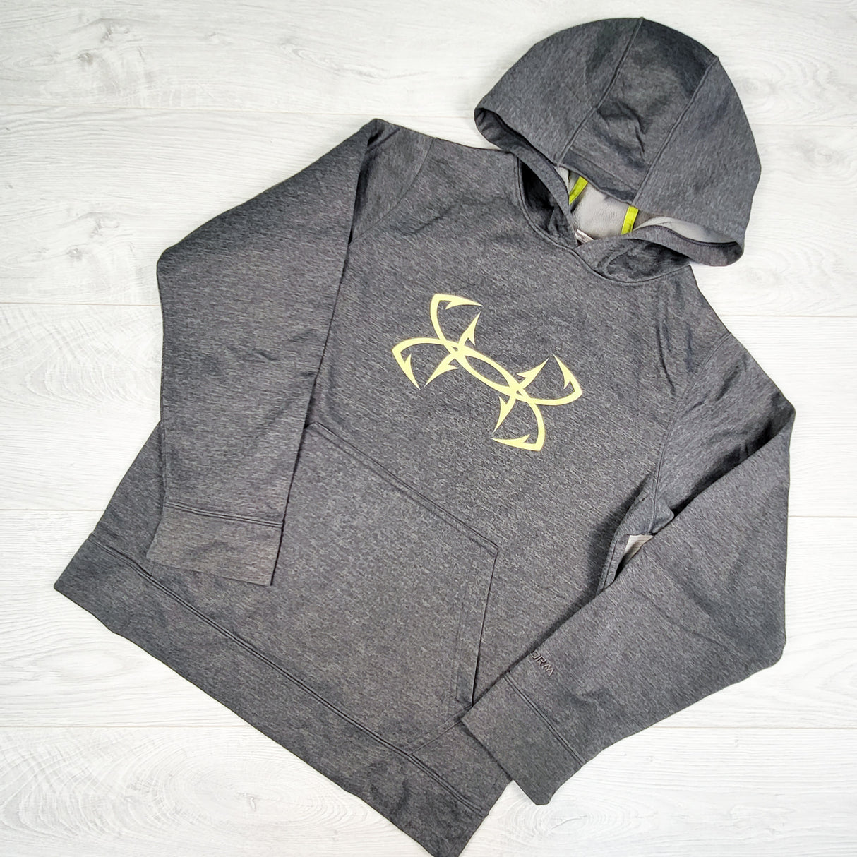 Under Armour grey loose fit pullover hoodie. Size medium