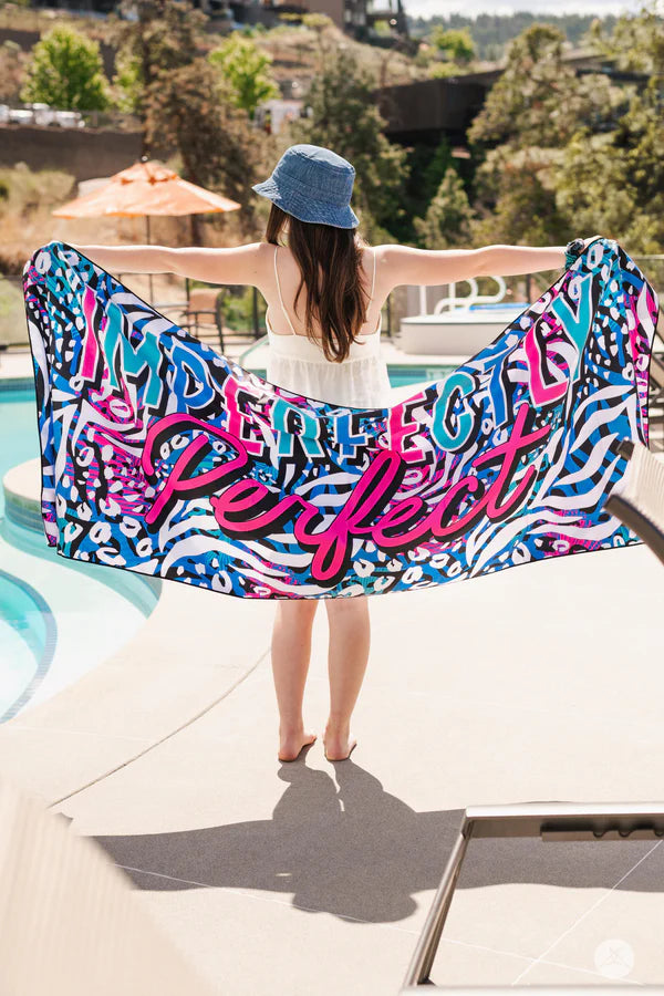 CBRD11 - Sweetlegs "Imperfectly Perfect" beach blanket with carry bag