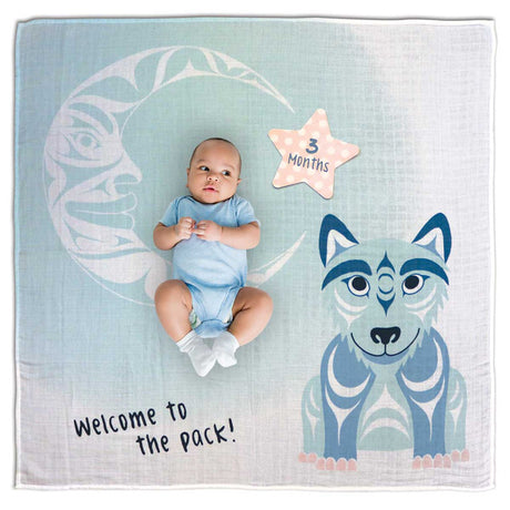 Welcome to the Pack baby milestone set