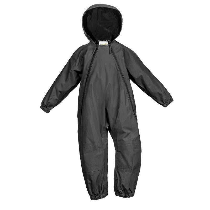 NEW (Boutique Item) - Splashy one piece rain suit. GREY. 3T