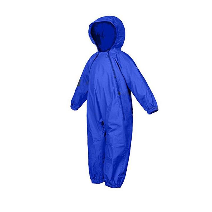 NEW (Retail) - Splashy one piece rain suit. ROYAL BLUE. Size 3T